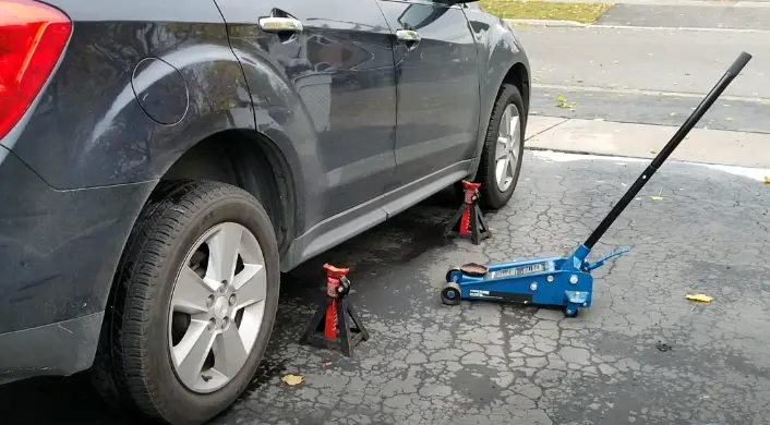 how to rotate tires with one jack