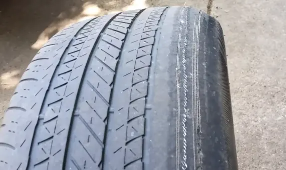 wires sowing on tires